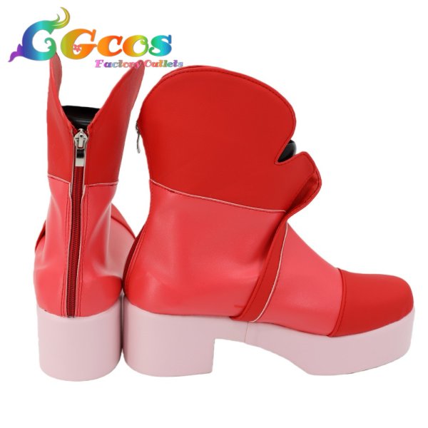 画像3: Yes!プリキュア5　コスプレ靴　夏木りん(キュアルージュ)　キュアルージュ　コスプレブーツ　コスプレ衣装 (3)