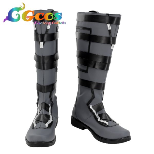 画像1: ヴァロラント（VALORANT）　コスプレ靴　オーメン　コスプレブーツ　コスプレ衣装 (1)