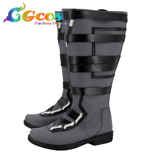 画像2: ヴァロラント（VALORANT）　コスプレ靴　オーメン　コスプレブーツ　コスプレ衣装 (2)