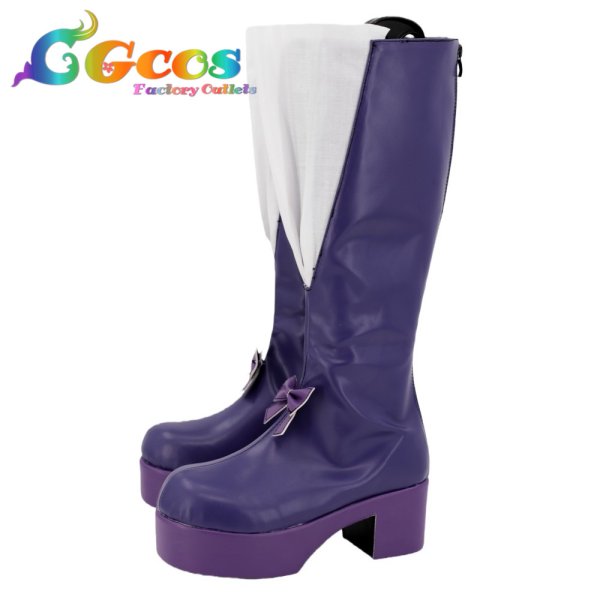 画像2: 千年戦争アイギス　コスプレ靴　シビラ　コスプレブーツ　コスプレ衣装 (2)