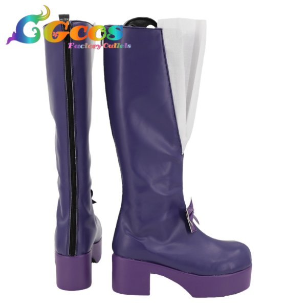 画像3: 千年戦争アイギス　コスプレ靴　シビラ　コスプレブーツ　コスプレ衣装 (3)