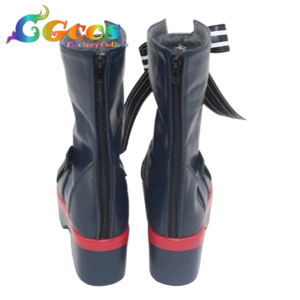 画像3: バーチャルYouTuber　コスプレ靴　Vtuber　百鬼あやめ　6th fes. Color Rise Harmony　コスプレブーツ　コスプレ衣装 (3)