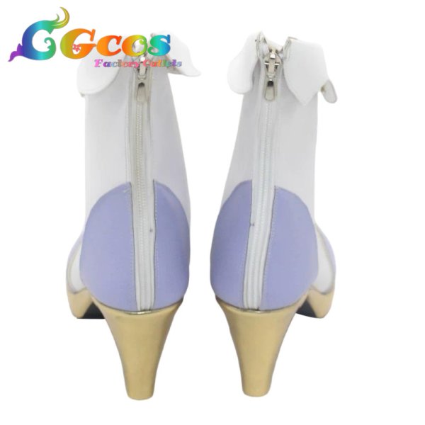 画像3: バーチャルYouTuber　コスプレ靴　VTuber　藍沢エマ　天使　コスプレブーツ　コスプレ衣装 (3)
