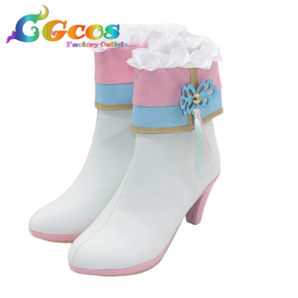 画像2: ウマ娘プリティーダービー　コスプレ靴　コパノリッキー　パレード　コスプレブーツ　コスプレ衣装 (2)