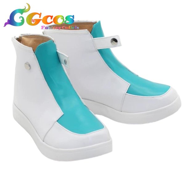 画像3: バーチャルYouTuber　コスプレ靴　VTuber　叶　かなえ　パーカー×オーバーオール　コスプレブーツ　コスプレ衣装 (3)