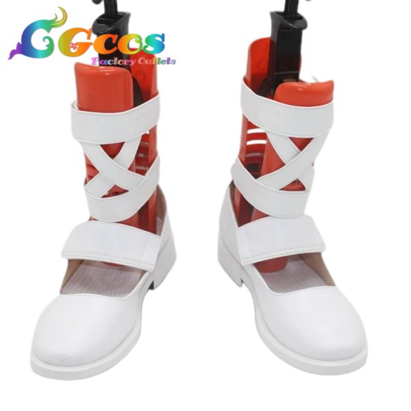 画像1: 魔法少女ノ魔女裁判　コスプレ靴　氷上メルル　コスプレブーツ　コスプレ衣装 (1)