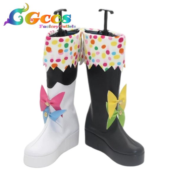 画像1: 魔法少女ノ魔女裁判　コスプレ靴　城ケ崎ノア　コスプレブーツ　コスプレ衣装 (1)