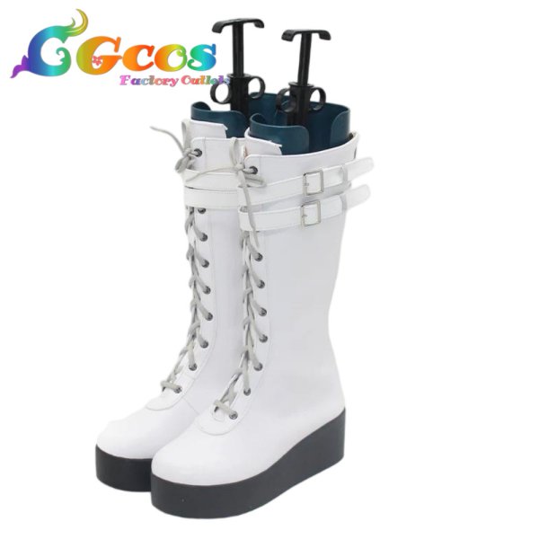 画像2: バーチャルYouTuber　コスプレ靴　Vtuber　さくらみこ　miComet　コスプレブーツ　コスプレ衣装 (2)