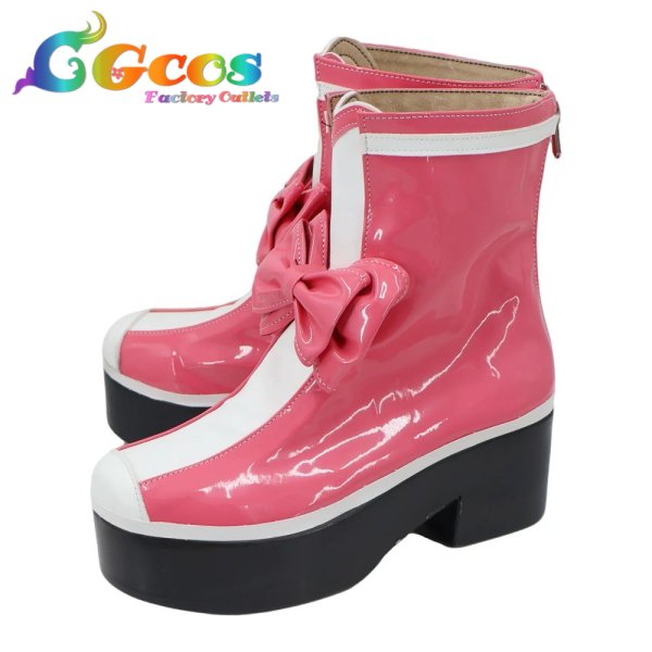 画像3: しゅごキャラ!　コスプレ靴　日奈森あむ　サンリオコラボ　コスプレブーツ　コスプレ衣装 (3)