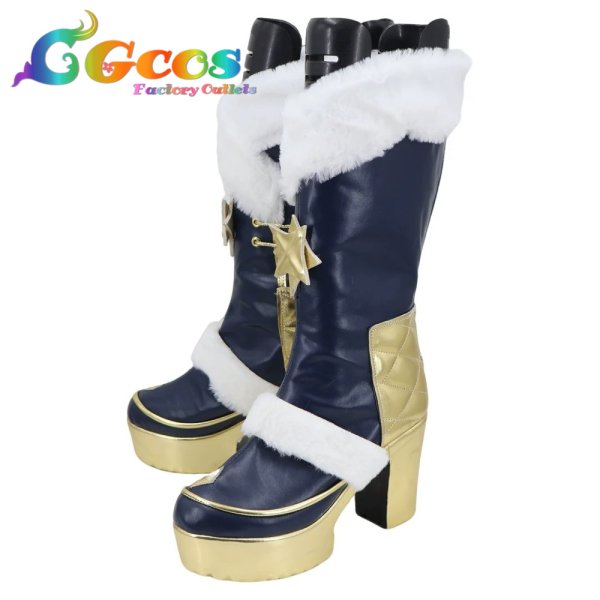 画像3: NU: カーニバル　コスプレ靴　オリビン　祈る人の月冴ゆる願い　コスプレブーツ　コスプレ衣装 (3)