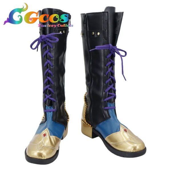 画像1: あんさんぶるスターズ！　コスプレ靴　あんスタ　蓮巳敬人　感謝祭◇バタリオン・バタフライin WILDLAND　コスプレブーツ　コスプレ衣装 (1)