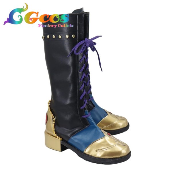 画像2: あんさんぶるスターズ！　コスプレ靴　あんスタ　蓮巳敬人　感謝祭◇バタリオン・バタフライin WILDLAND　コスプレブーツ　コスプレ衣装 (2)