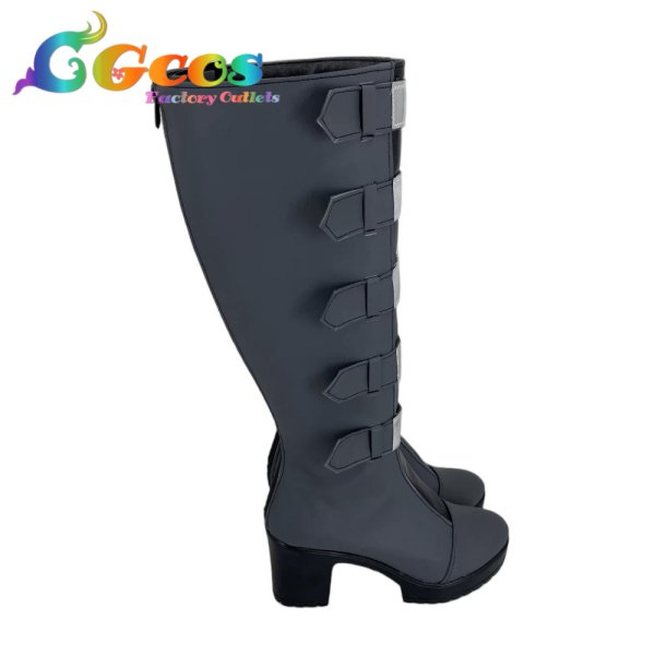 画像3: バーチャルYouTuber　コスプレ靴　VTuber　夜乃くろむ　初期　コスプレブーツ　コスプレ衣装 (3)