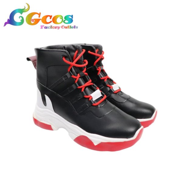 画像2: アークナイツ　コスプレ靴　ユウ　コスプレブーツ　コスプレ衣装 (2)