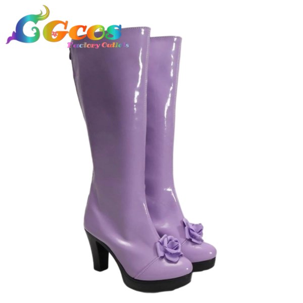 画像2: ローゼンメイデン　コスプレ靴　薔薇水晶　コスプレブーツ　コスプレ衣装 (2)