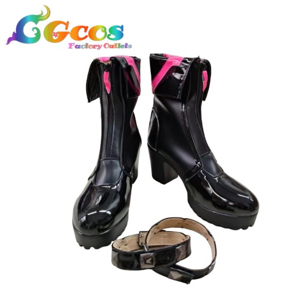 画像1: アークナイツ　コスプレ靴　イヴォンヌ　コスプレブーツ　コスプレ衣装 (1)