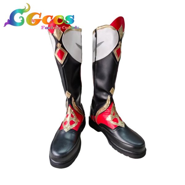 画像1: 原神　コスプレ靴　げんしん　ダリア　コスプレブーツ　コスプレ衣装 (1)