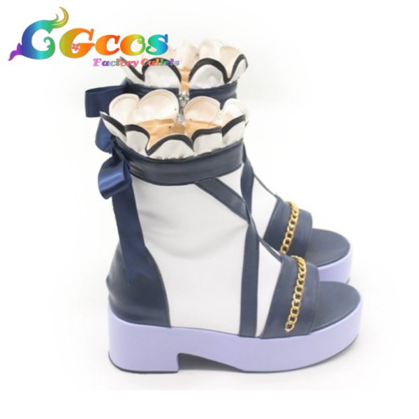 画像2: バーチャルYouTuber コスプレ靴 VTuber 星街すいせい 武道館公演衣装 コスプレブーツ コスプレ衣装 (2)