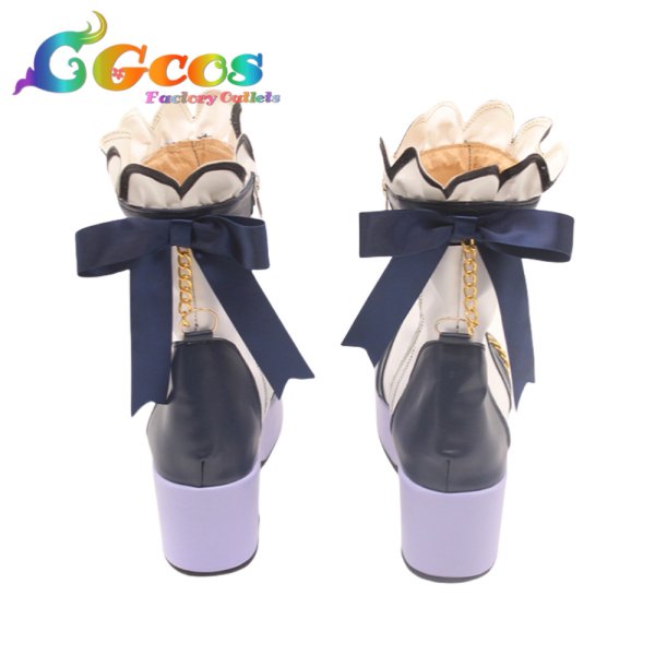 画像3: バーチャルYouTuber コスプレ靴 VTuber 星街すいせい 武道館公演衣装 コスプレブーツ コスプレ衣装 (3)