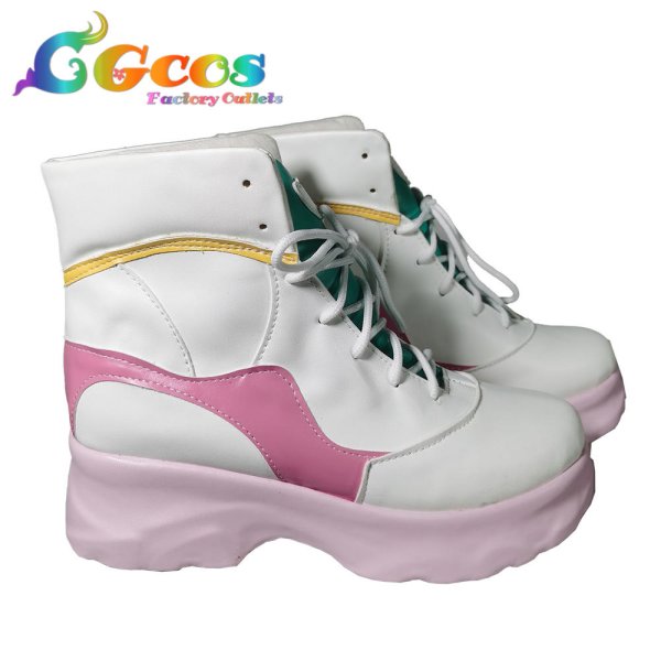 画像2: バーチャルYouTuber　VTuber　HIMEHINA 楽曲「キスキツネ」田中ヒメ　コスプレ靴 　コスプレブーツ (2)