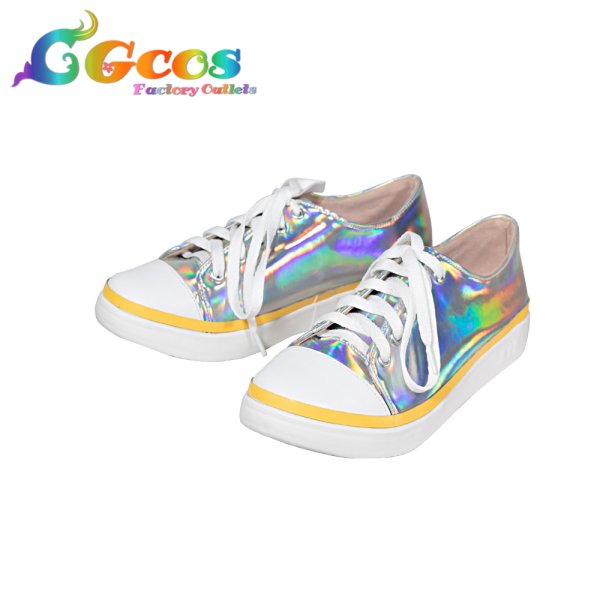 画像2: 学園アイドルマスター　コスプレ靴　藤田ことね　雨上がりのアイリス　コスプレブーツ　コスプレ衣装 (2)