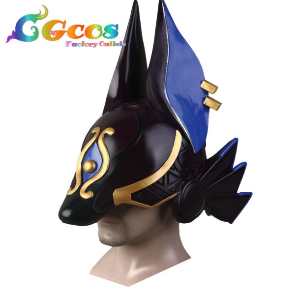 画像7: 原神(げんしん) セノ(Cyno) マスク コスプレ道具 (7)