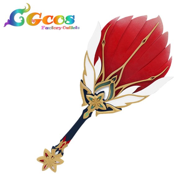 画像2: 崩壊:スターレイル 椒丘(ショウキュウ) 扇子 コスプレ道具 (2)