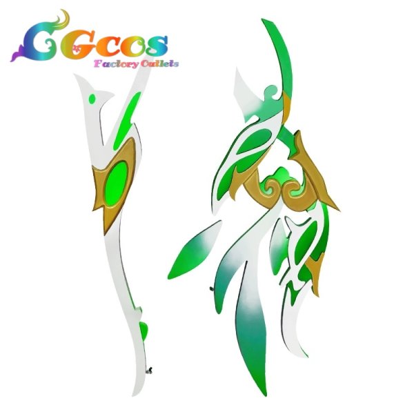 画像5: 原神(げんしん) ティナリ(Tighnari) 弓+髪飾り コスプレ道具 (5)