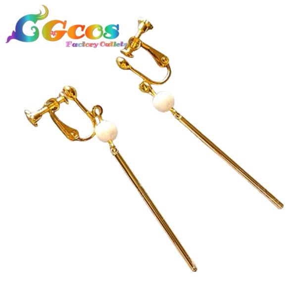 画像2: プロジェクトセカイ カラフルステージ！ feat. 初音ミク　日野森雫　Grow glorious glow　耳飾り+ブレスレット　コスプレ道具 (2)