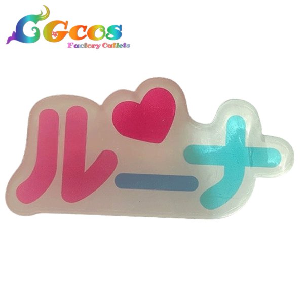 画像2: バーチャルYouTuber　VTuber　姫森ルーナ　学園祭編　髪飾り+ブローチ　コスプレ道具 (2)