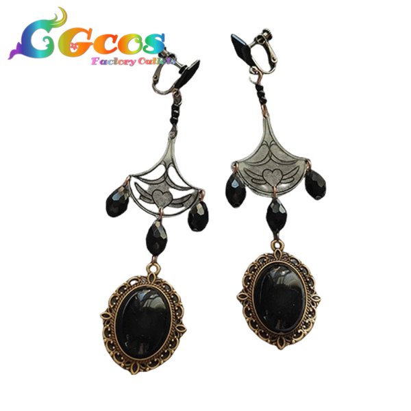 画像2: 男主人公は丁重にお断りします！　エリンダ　耳飾り+ネクレス+リボン　コスプレ道具 (2)