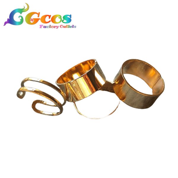 画像3: プロジェクトセカイ カラフルステージ！ feat. 初音ミク　白石杏　かつての熱狂　髪飾り+耳飾り+ネクレス+指輪　コスプレ道具 (3)