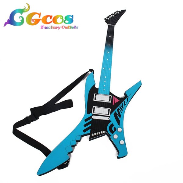 画像2: VOCALOID　初音ミク　RAVE　ギター　コスプレ道具 (2)