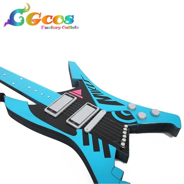 画像4: VOCALOID　初音ミク　RAVE　ギター　コスプレ道具 (4)