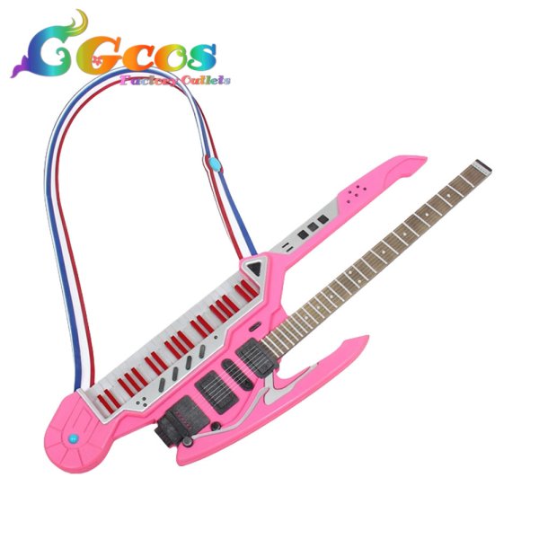 画像2: VOCALOID　初音ミク　グレイテスト・アイドルVer.　ギター　コスプレ道具 (2)