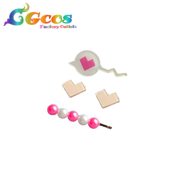 画像2: プロジェクトセカイ カラフルステージ！ feat. 初音ミク　日野森雫　髪飾り+耳飾り　Chase my IDEAL IDOL！　コスプレ道具 (2)