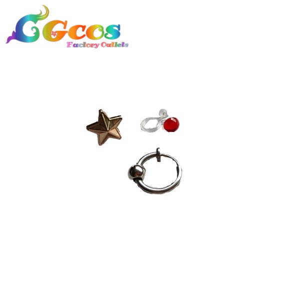 画像5: バーチャルYouTuber　VTuber　アスター アルカディア(Aster Arcadia)　耳飾り+髪飾り+ネクレス+指輪　コスプレ道具 (5)