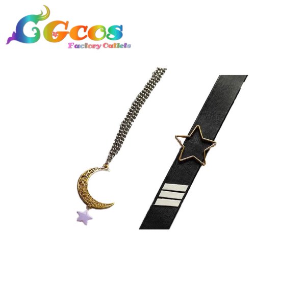 画像7: バーチャルYouTuber　VTuber　アスター アルカディア(Aster Arcadia)　耳飾り+髪飾り+ネクレス+指輪　コスプレ道具 (7)