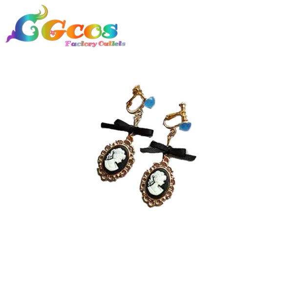 画像3: バーチャルYouTuber　VTuber　星街すいせい　眼鏡+耳飾り+髪飾り　戦うメイド服　コスプレ道具 (3)