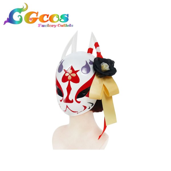 画像2: ブルーアーカイブ　狐坂ワカモ　仮面　コスプレ道具 (2)