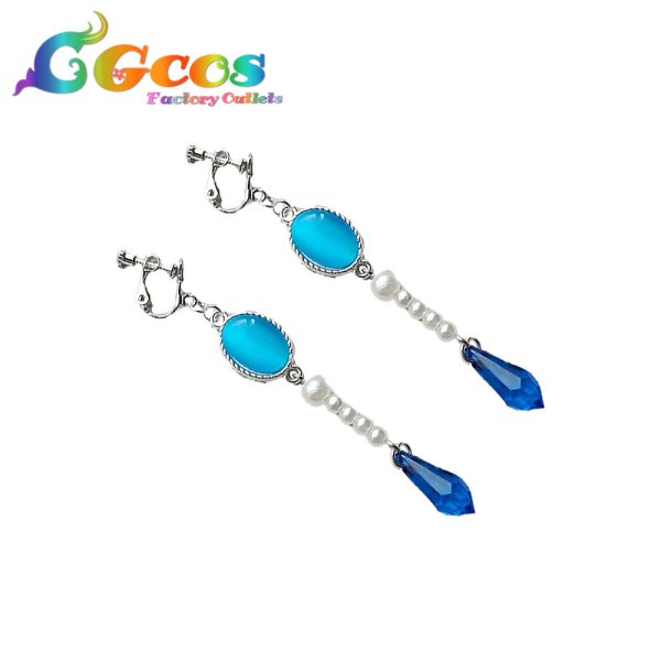 画像2: BanG Dream!（バンドリ！）　今井リサ　闇を払う純白の光ガチャ　耳飾り　コスプレ道具 (2)