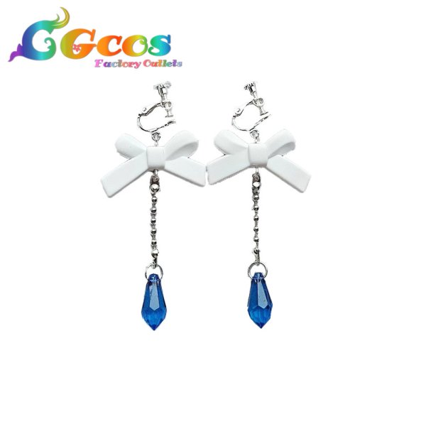 画像2: BanG Dream!(バンドリ!)　湊友希那　闇を払う純白の光ガチャ　耳飾り　コスプレ道具 (2)