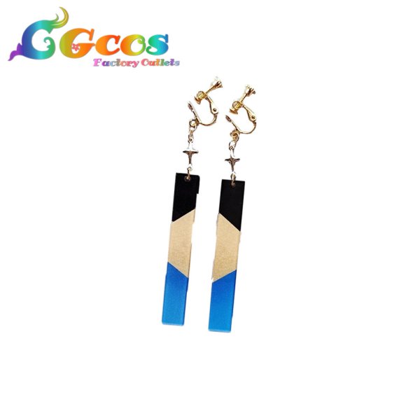 画像2: バーチャルYouTuber　VTuber　星街すいせい　東洋風スーツ衣装　耳飾り　コスプレ道具 (2)