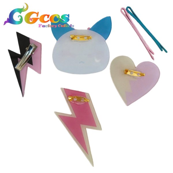 画像2: バーチャルYouTuber　VTuber　虎姫コトカ　髪飾り+胸飾り　コスプレ道具 (2)