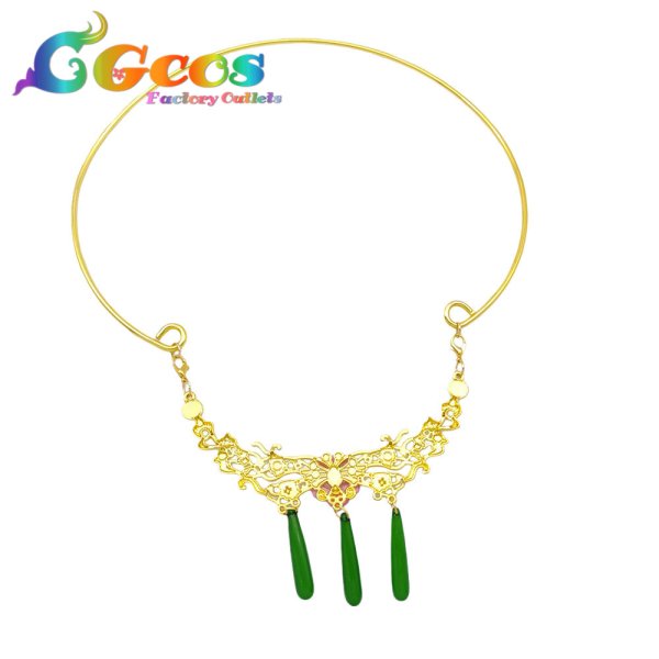 画像2: 薬屋のひとりごと　猫猫（マオマオ）　園遊会　耳飾り+ネクレス+髪飾り　コスプレ道具 (2)