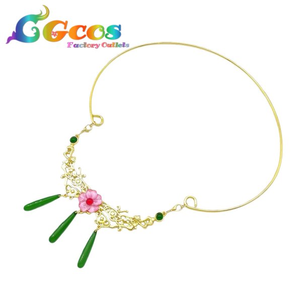 画像3: 薬屋のひとりごと　猫猫（マオマオ）　園遊会　耳飾り+ネクレス+髪飾り　コスプレ道具 (3)