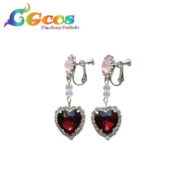 画像4: BanG Dream!（バンドリ！）　丸山彩　耳飾り+髪飾り　甘〜いのを召し上がれ　コスプレ道具 (4)