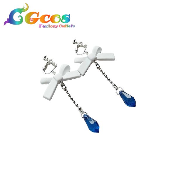 画像1: BanG Dream!（バンドリ！）　氷川紗夜　耳飾り　純白のワイルドブーケ　コスプレ道具 (1)