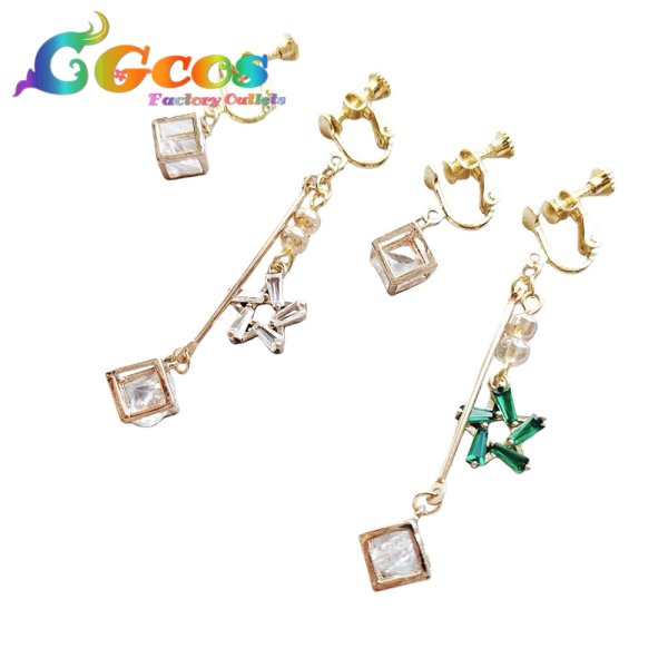 画像1: プロジェクトセカイ カラフルステージ！ feat. 初音ミク　星乃一歌　耳飾り　新しいことの始まり　コスプレ道具 (1)