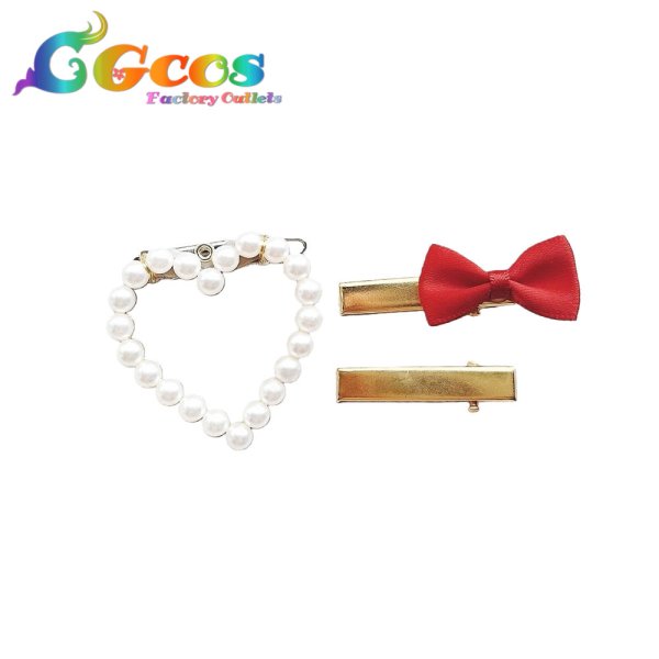 画像2: プロジェクトセカイ カラフルステージ！ feat. 初音ミク　小豆沢こはね　髪飾り+耳飾り+ネクレス　仲間に最高のチョコを　コスプレ道具 (2)